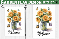 Sunflowers Garden flag | Welcome Floral Design Product Image 1