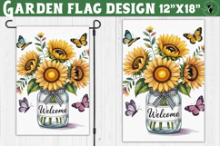 Sunflowers Garden flag | Welcome Floral Design Product Image 1