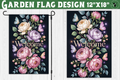 Flowers Garden flag | Welcome Floral Design Product Image 1