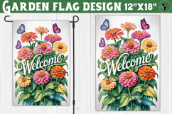 Flowers Garden flag | Welcome Floral Design Product Image 1