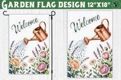 Flowers Garden flag | Welcome Floral Design Product Image 1
