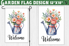 Flowers Garden flag | Welcome Floral Design Product Image 1