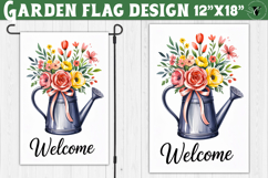 Flowers Garden flag | Welcome Floral Design Product Image 1