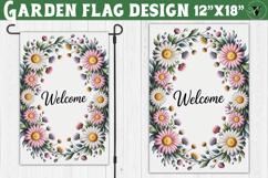 Flowers Garden flag | Welcome Floral Design Product Image 1