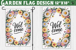Flowers Garden flag | Welcome Floral Design Product Image 1