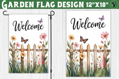 Flowers Garden flag | Welcome Floral Design Product Image 1