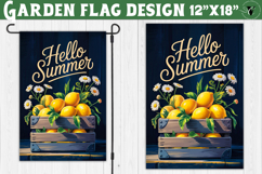 Lemon Garden flag | Welcome Floral Design Product Image 1
