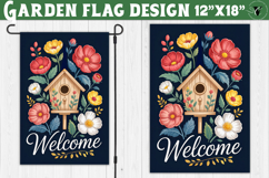 Flowers Garden flag | Welcome Floral Design Product Image 1
