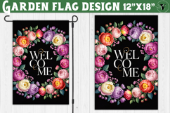 Flowers Garden flag | Welcome Floral Design Product Image 1