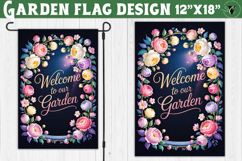 Flowers Garden flag | Welcome Floral Design Product Image 1