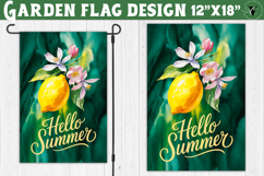 Lemon Garden flag | Welcome Floral Design Product Image 1