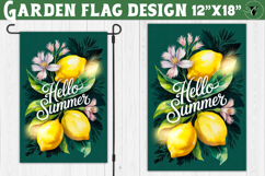 Lemon Garden flag | Welcome Floral Design Product Image 1