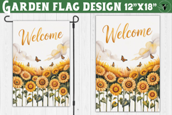 Sunflowers Garden flag | Welcome Floral Design Product Image 1