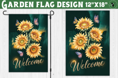 Sunflowers Garden flag | Welcome Floral Design Product Image 1
