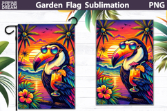 Tropical Toucan Cocktail Flag | Sunset Beach Vibes Product Image 1