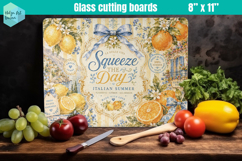 Summer fruit Glass Cutting Boards Kitchen Product Image 1
