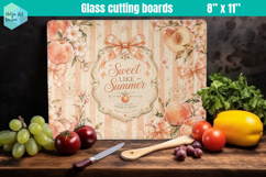 Summer fruit Glass Cutting Boards Kitchen Product Image 1