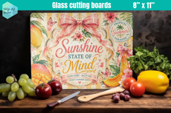 Summer fruit Glass Cutting Boards Kitchen Product Image 1