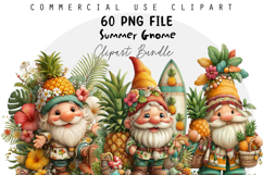 Summer Gnome Sublimation PNG Bundle Product Image 1