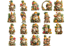 Summer Gnome Sublimation PNG Bundle Product Image 3