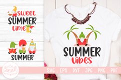 Summer Gnome SVG Cut File | Summer Gnome Quotes SVG Product Image 1