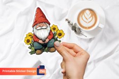 Summer Gnome Sticker, Tropical Gnome Sticker Product Image 1