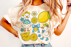 Coquette Lemon Goose Summer Png, Lemon Coquette Png, Summer Product Image 2