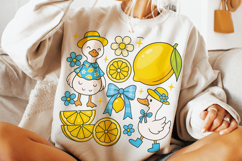 Coquette Lemon Goose Summer Png, Lemon Coquette Png, Summer Product Image 1