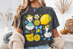 Coquette Lemon Goose Summer Png, Lemon Coquette Png, Summer Product Image 3