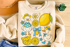 Coquette Lemon Goose Summer Png, Lemon Coquette Png, Summer Product Image 4