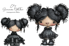 Summer Gothic Beach Girls Clipart Product Image 1