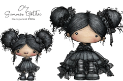 Summer Gothic Beach Girls Clipart Product Image 1