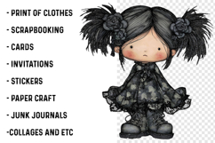 Summer Gothic Beach Girls Clipart Product Image 2
