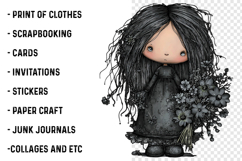 Summer Gothic Beach Girls Clipart Product Image 2