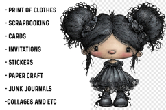 Summer Gothic Beach Girls Clipart Product Image 2