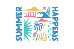 Vintage Summer Beach T-shirt Design Bundle Product Image 5