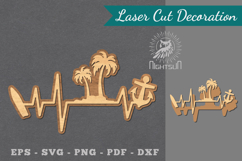 Summer Heartbeat Laser Cut Decoration Product Image 1
