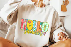 Hello Summer PNG, Preppy Summer PNG, Summer Vibes, Beach PNG Product Image 3