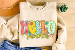 Hello Summer PNG, Preppy Summer PNG, Summer Vibes, Beach PNG Product Image 1