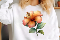 Summer Hibiscus Flower Clipart Product Image 2