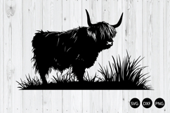 Summer Highland Cow SVG, Highland Cow SVG, Animal SVG Product Image 1