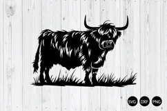 Summer Highland Cow SVG, Highland Cow SVG, Animal SVG Product Image 1