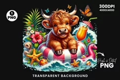 Summer, summer clipart, Highland Cow Clipart, summer animals clipart, summer png, Sublimation designs, Summer Sublimation, Summer Patriotic PNG, Summer Patriotic Clipart, Printable Crafts,