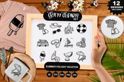 Summer Holiday Vacation Clipart Set Product Image 1