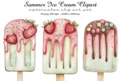 Summer Ice Cream Clipart Product Image 1