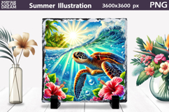 Summer Tropical Illustration PNG | Ocean Bundle Product Image 4