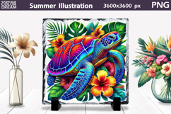 Summer Tropical Illustration PNG | Ocean Bundle Product Image 18
