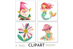 Summer Illustrations Watercolor Clipart PNG