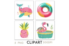 Summer Illustrations Watercolor Clipart PNG