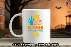 Summer Is a State of Mind Beach Design PNG File
